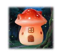 Genérico Light Up The Magic with Our Enchanting Mushroom House Night Light, Resin Mush-Room Lamp, Mushroom Night Lights, Portable Lights with USB/Battery Power. (USB)