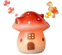 Genérico Light Up The Magic with Our Enchanting Mushroom House Night Light, Resin Whimsical LED Lamp with USB/Battery Power, Cute Mushroom Decor for Bedroom(USB)