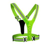 Genérico Light Up Vest Adjustable LED Safety Running Reflective Gear