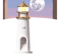 Genérico Lighthouse remote control moonlight projector, LED moon light projector night light sensor remote control bluetooth three styles (Sensor type)