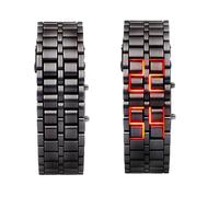 Genérico Lighting Watch, Fashionable Digital Wristwatch, 0.94 Inches Water Resistant Metal Bracelet, Stylish Sport Accessory, Creative Design, Unisex for Men, Women, Outdoor and Daily Use