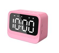 Genérico Lightweight Alarm Clock - Decorative Led Clock, Bedside Clocks with Speaker Function, Rechargeable Clocks for Bedroom, Home Digital Alarm, Portable Timepiece for Living Room