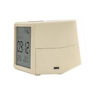 Genérico Lightweight Alarm Clock - Sturdy Desk Clock | Table Clocks with Timepiece Projector, Rechargeable Clocks for Bedroom, Home Accessories Bedside Timepiece, Portable Clockless with Time Teller