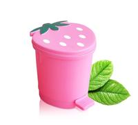 Genérico Lightweight Bathroom Bin - Trash Can | 10x9x10.5cm Garbage Bin with Fruit Design, Trash Containers for Indoor Display, Home Accessory Garbage Basket, Bedroom Wastebasket for Daily Use