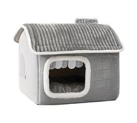 Genérico Lightweight Cat Cave - Breathable Kitten Bed, 43x36x34cm Cat Tent for Cold Weather Protection, Soft Cotton Pet Bed, Pet Shelter Sleeping House, Cave Cushion for Animal Rest