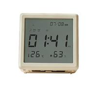 Genérico Lightweight Digital Clocks - Portable Desk Clock | 8x9.4x8.3cm Table Clock with Back Lighting, Solid Form Student Clocks, Home Accessories Room Timepiece, Bedroom Alarm with Nightlight