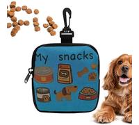 Genérico Lightweight Dog Pouch, Training Treat Storage, 7x5 Inches Pet Bag with Multiple Pockets, Dog Treat Bag, Walking Storage Pouch with Adjustable Strap for Outdoor Camping