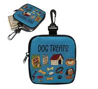 Genérico Lightweight Dog Pouch, Training Treat Storage, 7x5 Inches Pet Bag with Multiple Pockets, Dog Treat Bag, Walking Storage Pouch with Adjustable Strap for Outdoor Camping