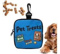 Genérico Lightweight Dog Pouch, Training Treat Storage, 7x5 Inches Pet Bag with Multiple Pockets, Dog Treat Bag, Walking Storage Pouch with Adjustable Strap for Outdoor Camping