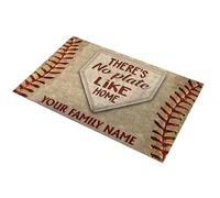 Genérico Lightweight Door Mat - Washable Floor Mat ¦ Floor Rug with Baseball Design, Non Slip Doormat for Welcome Entryway, Home Accessory Door Rug, Entryway Mats for Front Porch Display