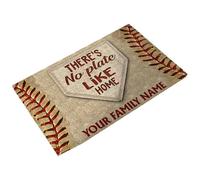 Genérico Lightweight Door Mat - Washable Floor Mat ¦ Floor Rug with Baseball Design, Non Slip Doormat for Welcome Entryway, Home Accessory Door Rug, Entryway Mats for Front Porch Display