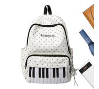 Genérico Lightweight Men Bag - Spacious Laptop Bags ¦ Traveling Backpack for Men Women Kids, College Bag with Stylish Piano Print, Hiking Backpack, School Bags for School Gym Work Daily