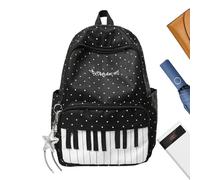 Genérico Lightweight Men Bag - Spacious Laptop Bags | Traveling Backpack for Men Women Kids, College Bag with Stylish Piano Print, Hiking Backpack, School Bags for School Gym Work Daily