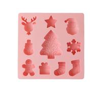 Genérico Lightweight Silicone Moulds - Seasonal Christmas Moulds, Silicone Molds for Desserts, Flexible Mould for Holiday, Bakeware Molder Tools & Accessories, Baking Molders for Seasonal Use