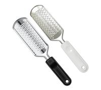 Genérico Lijadora para Pies de Acero Inoxidable Doble Cara 2 Piezas, Recambio Profesional para Durezas, Resistente y Lavable, Adecuado para Pedicura en Casa