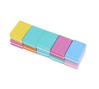 Genérico Limas de Uñas para Manicura 10 Piezas Esponja Pequeña Cuadrada Multicolor Herramienta para Decoración de Uñas Portátil Bloque de Pulido para Uso Casa o Salón