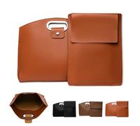 Genérico Limorence 2pcs Women'S Laptop Tote Bag Set, Waterproof Leather 14-16in 2pcs Laptop Bag for Women (Light Brown)