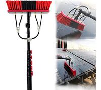 Genérico Limpiacristales telescópico con pértiga de Agua - Sistema de Limpieza de Ventanas sin Marcas con Cepillo telescópico - Herramienta de Limpieza eficiente, Ligera y de fácil Acceso para profes