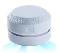 Generico Limpiador de escritorio, herramienta limpiadora de polvo para escritorio, dispositivo con aspiración a 360 grados y bajo ruido, ideal para ventanas, viajes, dormitorio, mascotas, habitación