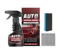 Genérico Limpiador De Interiores - Spray de Detallado 120ml,Quitamanchas para Auto con Esponja Toalla,para Limpieza Y Detallado De Interior, Alfombra, Tapicería, Tela, Cuero, para Camión, Coche,