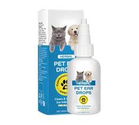 Genérico Limpiador de para Orejas de Perro | 60ml Eliminación Suave y Antifugas de para Oídos de Mascotas,Gotas Óticas para Gatos | para Conejos Gatos Hogar Interior Patio y Jardín