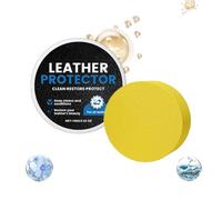 Generico Limpiador Y Acondicionador Para Cuero | Restaurador Limpiador De Cuero De 100g Con Esponja | Protector Prolongado Para Cinturones - Para Botas Zapatos Muebles Sofá Chaqueta Bolso y Coche