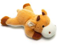 Genérico Lindo Brown Cow Plush Pillow, Soft Calf Stuffed Animal Toy, 20 cm Farm Mascot Plushie, Gift for Kids & Festival Decor