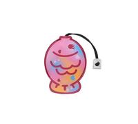 Genérico Lindo Dibujos Animados pequeño Pescado PU Cuero Clave Bolsa Universal Multi-función Abierta Boca Clave Bolsa Multi-función Pull-out Llavero Bolsas Coche