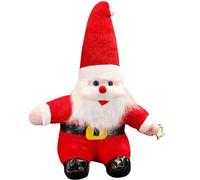 Genérico lindo Santa Claus Plush Toy, 20 cm Soft Stuffed Christmas Santa Doll, Snow Theme Plushie, Xmas Gift for Kids & Home Decor
