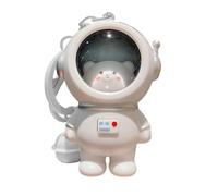 Genérico Lindos llaveros de astronauta: dije para de oso brillante, regalo creativo para parejas | Mini llavero de proyección espacial LED, accesorio colgante de galaxia luminosa para mochila y bolso