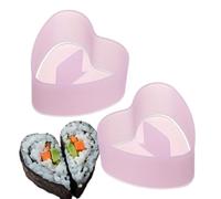 Genérico lindos moldes de arroz,Moldes de arroz para sushi - Moldes de bolas de de cocina no pegajosos | 2 moldes para sushi que ahorran espacio, molde para hacer bolas de para acampar, picnics, al