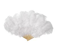 Genérico Line Dance Fan - 27.6x43.3inch Clap Fans for Line Dancing, Dance Fans | Folding Handheld Fan Ostrich | Foldable Fanss for Party Wedding Church Dancing and Decoration Accessories