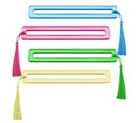 Genérico Line Finder - Clear Acrylic Design, Precision Tile Alignment Guide, Strategy Ruler, 4 Piece Game Highlighter Tool | Ruler Beginners Strategy Competitions Players Game Party Chr