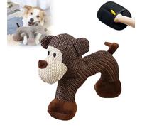 Genérico Linen Dog Toys, Squeaky Dog Chew Animals, Dog Toy with Squeaker, Sturdy Linen Fabric with Sticky Gloves,for Small Medium Dogs (B)