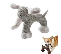 Genérico Linen Dog Toys, Wqueaky Dog Chew Animals with Squeaky, Strudy Linen Fabric for Small Medium Dogs (Elephant)