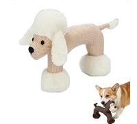 Genérico Linen Dog Toys, Wqueaky Dog Chew Animals with Squeaky, Strudy Linen Fabric for Small Medium Dogs (Sheep)
