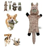 Genérico Linen Safari Companions Chomp Champ Dog Toy, Linen Dog Toys Rabbit Sloth Series, Healthier Chewing, Built-in Squeaker and Crinkle Paper, No Boredom, No Destruction (#E)