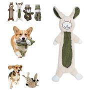 Genérico Linen Safari Companions Chomp Champ Dog Toy, Linen Dog Toys Rabbit Sloth Series, Healthier Chewing, Built-in Squeaker and Crinkle Paper, No Boredom, No Destruction (#A)