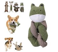 Genérico Linen Safari Companions Chomp Champ Dog Toy, Linen Dog Toys Rabbit Sloth Series, Healthier Chewing, Built-in Squeaker and Crinkle Paper, No Boredom, No Destruction (#D)