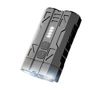 Genérico Linterna alto lumen: linterna LED recargable con pantalla batería, portátil mano para uso en exteriores, linternas camping haz largo alcance, luz antorcha con construcción