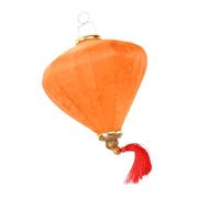 Genérico Linterna Colgante Vietnamita de Tela Naranja 10 Pulgadas para Exterior, Linterna Decorativa Ligera para Jardín, Decoración de Fiesta y Boda, Farolillo Asiático Estilo Aleatorio