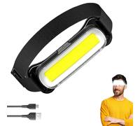 Genérico Linterna frontal LED impermeable, faro recargable | Linterna frontal LED para acampar, correr, bicicleta y reparar