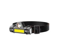 Genérico Linterna frontal LED recargable de alta luminosidad para pesca campamento senderismo carrera y ciclismo