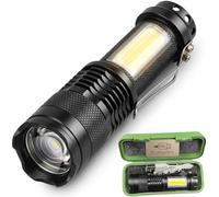 Genérico Linterna led de alta potencia recargable 2000 lúmenes 3 modos impermeable con enfoque variable linterna táctica militar hogar al aire libre senderismo acampada cámping excursiones