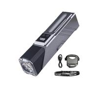 Generico Linterna LED recargable - Frontal con pantalla digital magnética, linterna manual con pantalla LCD - Para camping, senderismo, correr, bicicleta doméstica y automóvil