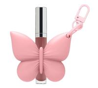 Genérico Lip Balm Keychain - Butterfly Case for Travel | Silicone Protective Holder with Secure Clip, Compact Storage Accessory, Backpack Organizer for Women Lady Mother Grandma Teen