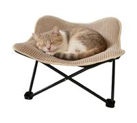 Genérico Lit Chat Pliant - 53x53cm Hamac Sisal | Grattoir Design, Longue De Repos En Sisal Animal À Structure Métallique, Nid Grattoir Pliable Maison Appartement Ferme Balcon Jardin Salon Chambre Lit