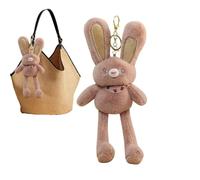 Genérico Litera de caricatura de la, colgante de peluche de conejo - Dibujos animados muñeca de conejo colgante,Puntos reforzados Juguete de peluche para bolsas, mochila, teléfonos móviles, llaves de