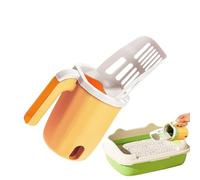 Genérico Litter Box Scooper, Pet Cleaning Tool, 9,84 x 5,51 x 4,33 pulgadas Poop Collector, Built-in Holder with Basura Bags, Portable Design, Unit, for Home Apartment Travel Daily Use