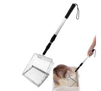 Generico Litter Box Scooper, recogedor de arena | Tamizar la arena Scooper con pala profunda | Tamiz de caca desmontable para viajes de gallineros al aire libre